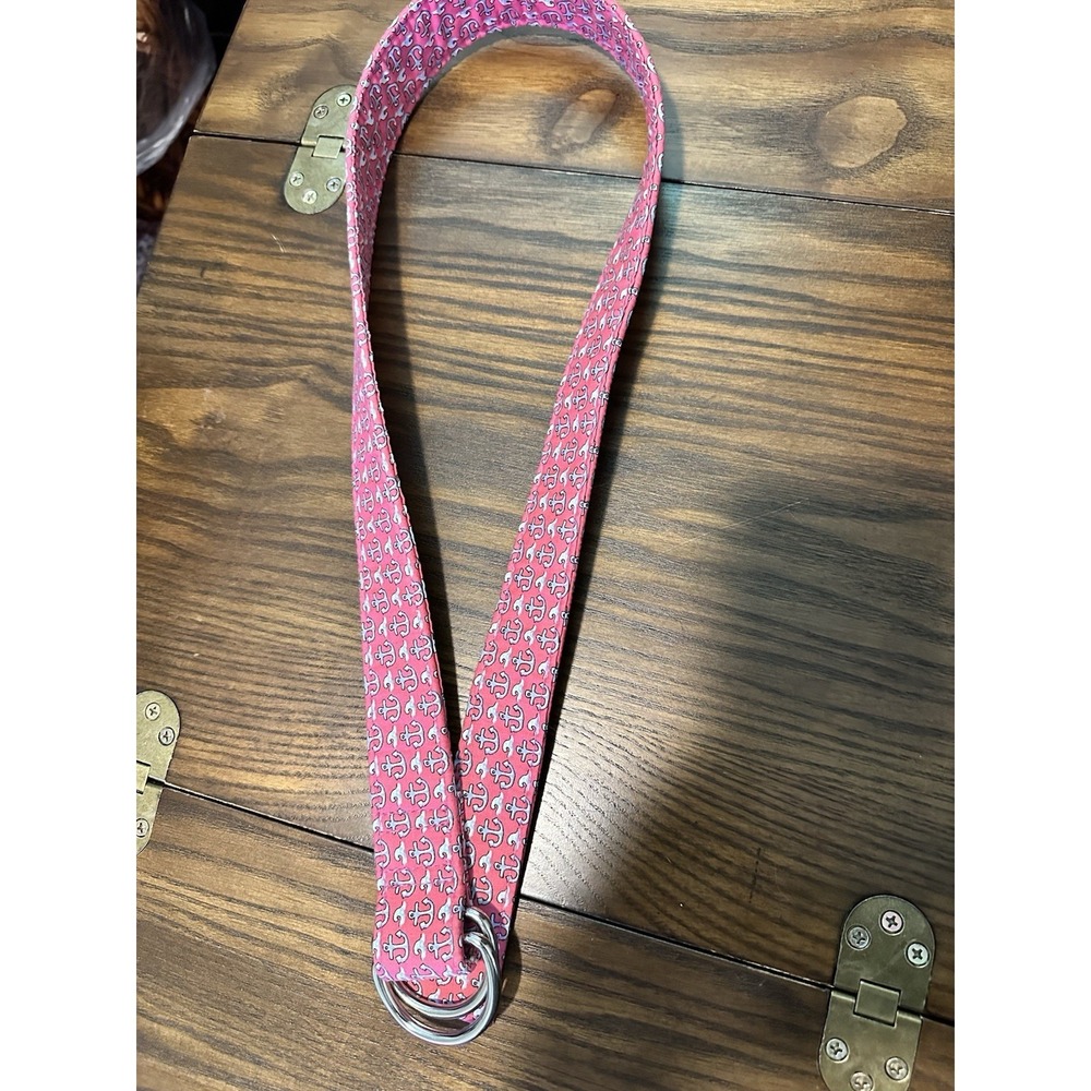 Vineyard Vines Ring Belt - Unisex Size Small - 100% Cotton - pink